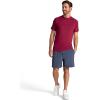 Gaiam Mens Supine Crewneck Top, Relaxed Fit, Stretch Midweight Material(Beet)