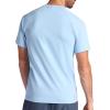 Gaiam Mens Supine Crewneck Top, Relaxed Fit, Stretch Midweight Material(Cashmere Blue)