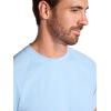 Gaiam Mens Supine Crewneck Top, Relaxed Fit, Stretch Midweight Material(Cashmere Blue)