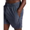 Gaiam Men’s Veda 5” Short with Brief, Standard Fit, Stretch Lightweight Material(Cool Grey)