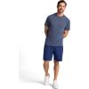 Gaiam Mens Veda 7” Short, Standard Fit, Stretch Lightweight Material, Moisture-Wicking(Medieval Blue)