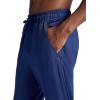 Gaiam Mens Zen Flex Jogger, Standard Fit, 30” Inseam, Stretch Midweight Material(Medieval Blue)
