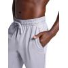 Gaiam Mens Zen Flex Jogger, Standard Fit, 30” Inseam, Stretch Midweight Material(Sleet Heather)