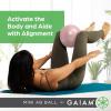 Gaiam Mini Ab Ball, 8 Inch Inflatable Anti-Burst Exercise Ball for Core Strength, Pilates, Yoga, and Physical Therapy, Includes Inflation Straw, Plug & Downloadable Exercise Guide(Romance Rose)