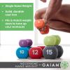 Gaiam Neoprene Dumbbell Hand Weight (Sold in Singles) – Non-Slip Free Weight for Home Gym, Fitness & Strength Training – Durable Exercise Dumbbell for Women & Men