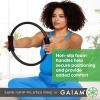 Gaiam Pilates Ring Fitness Circle – Lightweight & Durable Foam Padded Handles, Flexible Resistance Exercise Equipment for Toning Arms, Thighs/Legs & Core(Sure-Grip Black)