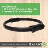 Gaiam Pilates Ring Fitness Circle – Lightweight & Durable Foam Padded Handles, Flexible Resistance Exercise Equipment for Toning Arms, Thighs/Legs & Core(Sure-Grip Black)