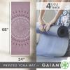 Gaiam Print Yoga Mat, Non Slip Exercise & Fitness Mat for All Types of Yoga, Pilates & Floor Exercises(Here & Now Dusty Rose)