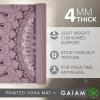 Gaiam Print Yoga Mat, Non Slip Exercise & Fitness Mat for All Types of Yoga, Pilates & Floor Exercises(Here & Now Dusty Rose)