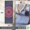 Gaiam Print Yoga Mat, Non Slip Exercise & Fitness Mat for All Types of Yoga, Pilates & Floor Exercises(Pink Marrakesh)