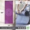 Gaiam Print Yoga Mat, Non Slip Exercise & Fitness Mat for All Types of Yoga, Pilates & Floor Exercises(Purple Medallion)