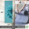 Gaiam Print Yoga Mat, Non Slip Exercise & Fitness Mat for All Types of Yoga, Pilates & Floor Exercises(Vibrant Flourish)