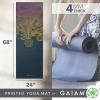 Gaiam Print Yoga Mat, Non Slip Exercise & Fitness Mat for All Types of Yoga, Pilates & Floor Exercises(Vivid Zest)