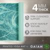 Gaiam Print Yoga Mat, Non Slip Exercise & Fitness Mat for All Types of Yoga, Pilates & Floor Exercises(Whirling Whisper)