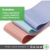 Gaiam Restore Mini Band Kit, Set of 3, Light, Medium, Heavy Lower Body Loop Resistance Bands for Legs and Booty Exercises & Workouts, 12″ x 2″ Bands