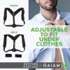 Gaiam Restore Posture Corrector for Women & Men – Back Straightener Adjustable Straps Compact Brace Support for Clavicle, Neck, Shoulder, Invisible Pain Relief(Classic)