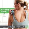 Gaiam Restore Rolling Massager (Sure-Grip), Ergonomic 360° Easy-Glide Muscle Roller for Full Body Relief, Travel-Friendly Design, Massage Tool to Help with Sore Muscles and Post-Workout Recovery