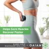 Gaiam Restore Rolling Massager (Sure-Grip), Ergonomic 360° Easy-Glide Muscle Roller for Full Body Relief, Travel-Friendly Design, Massage Tool to Help with Sore Muscles and Post-Workout Recovery