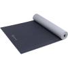 Gaiam Solid Color Yoga Mat, Non Slip Exercise & Fitness Mat for All Types of Yoga, Pilates & Floor Exercises(Black/Gray)
