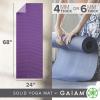 Gaiam Solid Color Yoga Mat, Non Slip Exercise & Fitness Mat for All Types of Yoga, Pilates & Floor Exercises(Plum/Jam)