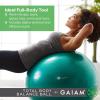 Gaiam Total Body Exercise Balance Stability Yoga Ball, Anti-Burst with Air Pump for Home, Office Chair, and Fitness – Various Sizes(Blue)
