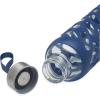 Gaiam Water Bottle Sure-Grip Glass Bottle with Protective Silicone Sleeve, 20 oz(Denim)