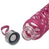 Gaiam Water Bottle Sure-Grip Glass Bottle with Protective Silicone Sleeve, 20 oz(Wild Berry)