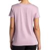 Gaiam Women’s Align Marled T-Shirt, Relaxed Fit, Stretch Midweight Heathered Material, High-Low Hem(Sea Fog Heather)