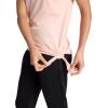 Gaiam Womens Burnout Tie Crewneck T-Shirt with Adjustable Hem, Relaxed Fit, Lightweight Breathable Material(Peach Melba)