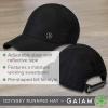 Gaiam Women’s Classic Fitness Running Hat – Ponytail Hats with Quick-Dry Sweatband for Hiking & Summer Beach Vacation(Black2)