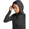 Gaiam Women’s Marled Hooded Jacket, Slim Fit, Stretch Midweight Heathered Material(Black Heather (Tap Shoe))