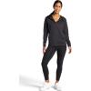 Gaiam Women’s Marled Hooded Jacket, Slim Fit, Stretch Midweight Heathered Material(Black Heather (Tap Shoe))