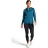 Gaiam Women’s Marled Hooded Jacket, Slim Fit, Stretch Midweight Heathered Material(Reflecting Pond Heather)