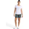 Gaiam Womens Mindful Flower Diamond Crewneck T-Shirt, Relaxed Fit, Stretch Lightweight Material, Curved Hem(Bright White)