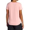 Gaiam Womens Mindful Flower Diamond Crewneck T-Shirt, Relaxed Fit, Stretch Lightweight Material, Curved Hem(Candlelight Peach)