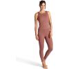 Gaiam Womens Om High-Rise Activate 7/8 Legging, Slim Fit, 25” Inseam, Moisture-Wicking(Cafe Mocha)