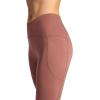 Gaiam Womens Om High-Rise Activate 7/8 Legging, Slim Fit, 25” Inseam, Moisture-Wicking(Cafe Mocha)