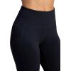 Gaiam Womens Om High-Rise Pocket Capri Pant, Slim Cropped Fit, 22” Inseam, Moisture-Wicking(Black (Tap Shoe))