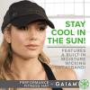 Gaiam Women’s Performance Fitness Hat with Sweat Band – Ponytail Ball Cap for Baseball, Yoga & Outside Exercise(White)