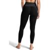 Gaiam Womens Rib Mix High-Rise 7/8 Legging, Slim Fit, 25” Inseam, Stretch Midweight Performance Material(Black (Tap Shoe))
