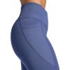 Gaiam Womens Rib Mix High-Rise 7/8 Legging, Slim Fit, 25” Inseam, Stretch Midweight Performance Material(Blue Indigo)