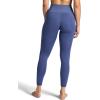 Gaiam Womens Rib Mix High-Rise 7/8 Legging, Slim Fit, 25” Inseam, Stretch Midweight Performance Material(Blue Indigo)