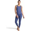 Gaiam Womens Rib Mix High-Rise 7/8 Legging, Slim Fit, 25” Inseam, Stretch Midweight Performance Material(Blue Indigo)