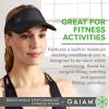 Gaiam Womens Visor-Black Mesh