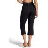 Gaiam Women’s Wide Legging, Cropped Fit, 22.5” Inseam(Black (Tap Shoe))