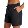 Gaiam Women’s Willow Walking Woven 7” Short, Standard Fit, Stretch Lightweight Material(Black (Tap Shoe))