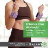 Gaiam Wrist and Ankle Weights, Wearable Bracelet to Strengthen, Tone & Sculpt, Adjustable Ankle Weights for Women & Men for Yoga, Dance, Pilates, Barre, Cardio, Home & Gym Use(Dusty Lavender-2LB (Set of 2 1lb Weights))