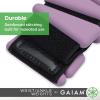 Gaiam Wrist and Ankle Weights, Wearable Bracelet to Strengthen, Tone & Sculpt, Adjustable Ankle Weights for Women & Men for Yoga, Dance, Pilates, Barre, Cardio, Home & Gym Use(Dusty Lavender-2LB (Set of 2 1lb Weights))
