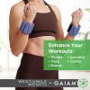 Gaiam Wrist and Ankle Weights, Wearable Bracelet to Strengthen, Tone & Sculpt, Adjustable Ankle Weights for Women & Men for Yoga, Dance, Pilates, Barre, Cardio, Home & Gym Use(Future Dusk-2LB (Set of 2 1lb Weights))