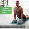 Gaiam Yoga Block – Supportive Latex-Free Eva Foam – Soft Non-Slip Surface with Beveled Edges for Yoga, Pilates, Meditation – Yoga Accessories for Stability, Balance, Deepen Stretches(2pk Black)